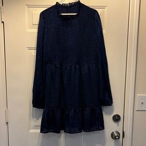 Cupshe Navy Long Sleeve Dress